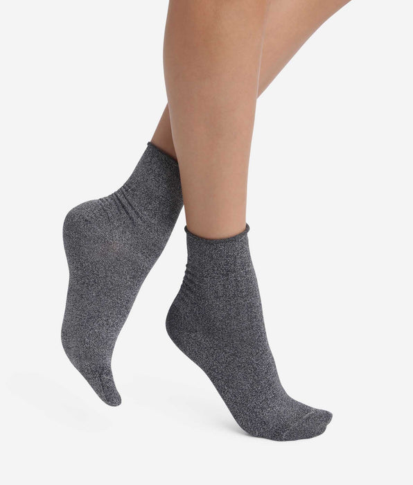 DIM Pack de 2 pares de calcetines de mujer con lurex negro Dim Mode