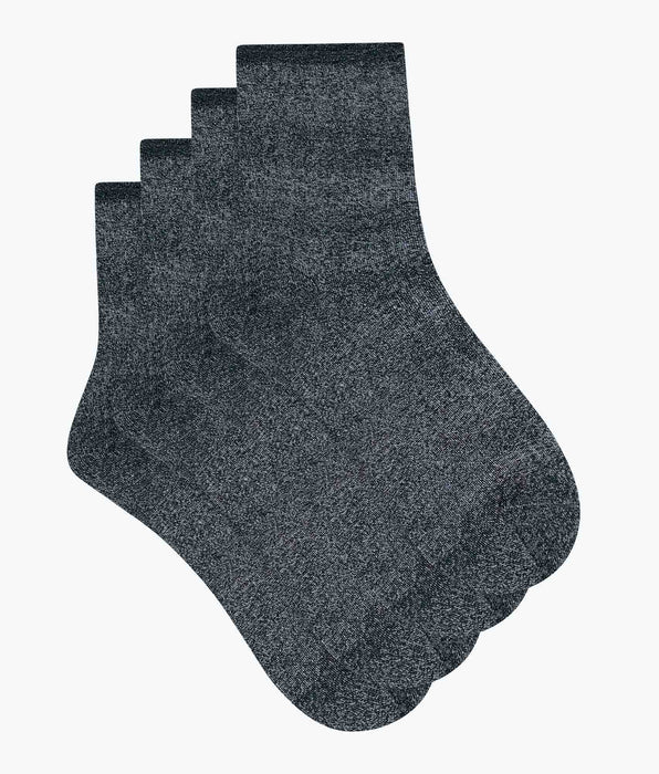 DIM Pack de 2 pares de calcetines de mujer con lurex negro Dim Mode