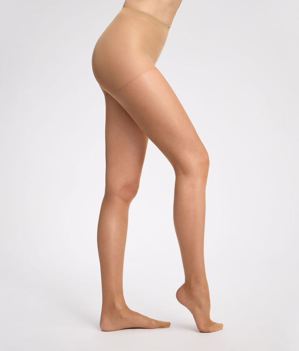 DIM Medias transparentes sin marca, Nude medio oscuro