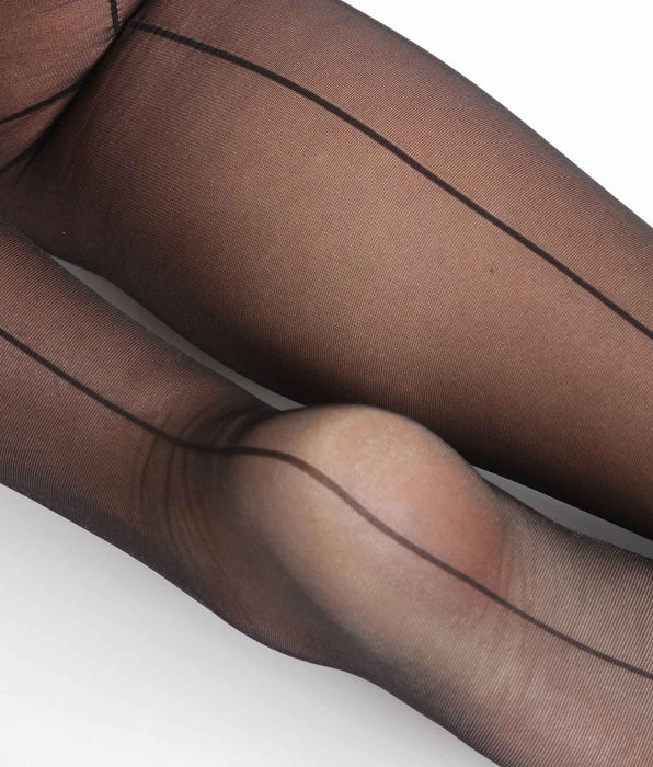 DIM Medias de mujer en voile transparente Negro Dim Style