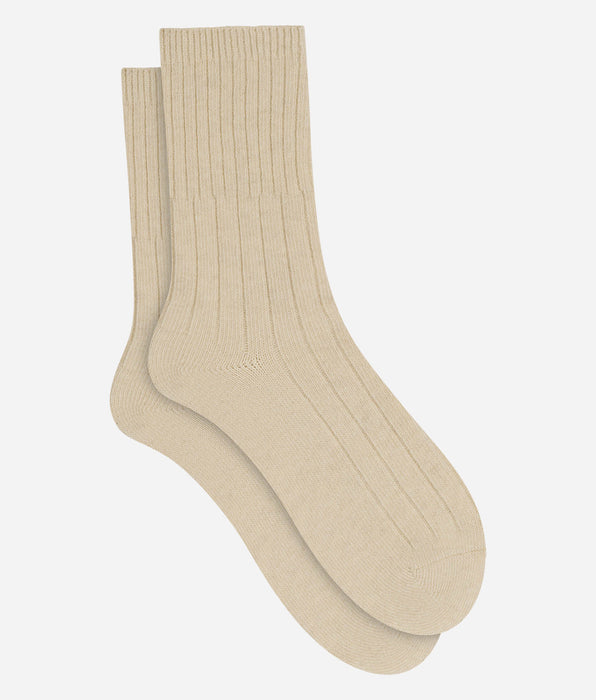 DIM Calcetines de mujer beige marfil