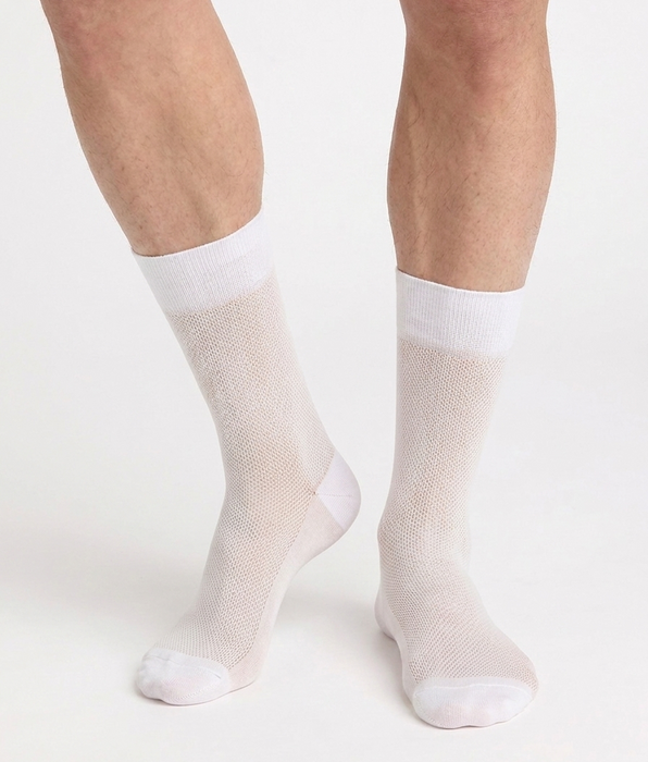DIM Calcetines de hombre de algodón gris ratón La Mode