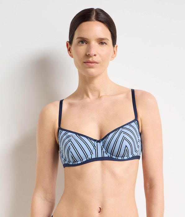DIM Sujetador balconette con aros azul cielo Dim x Ines de la Fressange