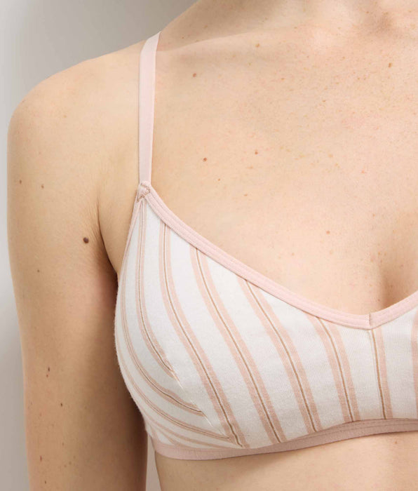 DIM Sujetador sin aros crema rosa Dim x Ines de la Fressange