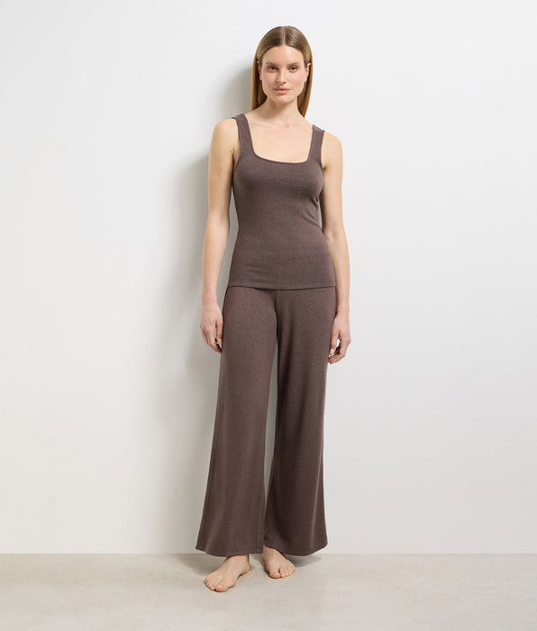 DIM Conjunto de pijama de jersey fino marrón profundo DIM x Ines de la Fressange