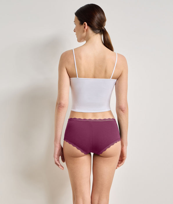 DIM Pack de 2 shortys rosa esmeralda Daily Coton Dentelle