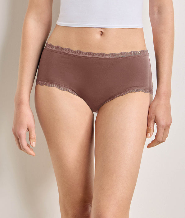 DIM Lote de 2 shortys color ceniza Daily Coton Dentelle