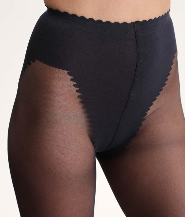 DIM Panti negro Body Touch vientre plano 20D