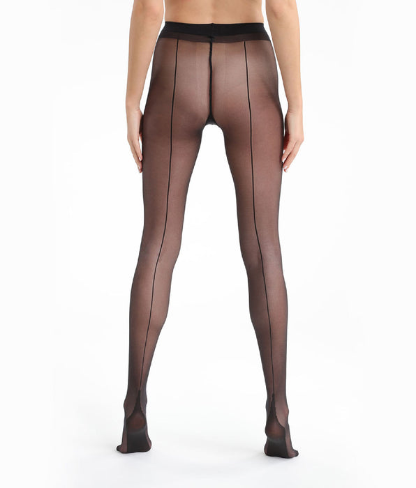 DIM Panti negro DIM SIGNATURE costura 20D
