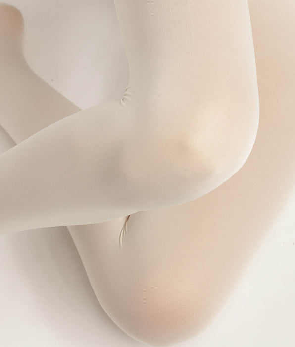DIM Pantis de microfibra blanca 50D para mujer Dim Opaque gasauté