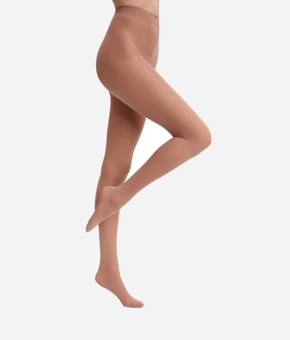 DIM Medias opacas aterciopeladas Cognac 50D Dim