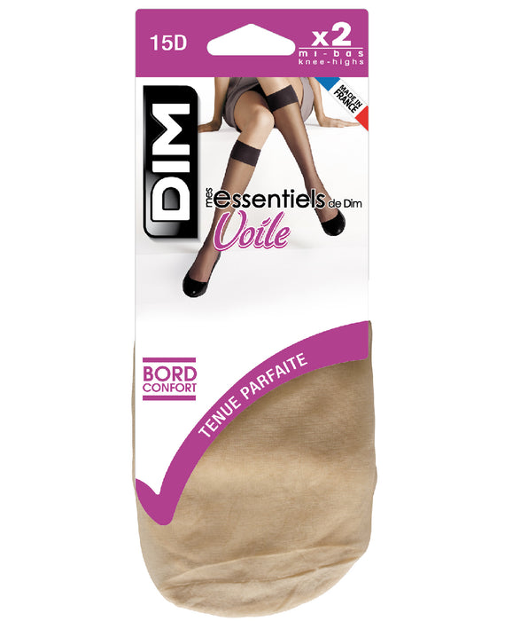 DIM Lote de 2 medias de velo capri Mes Essentiels 15D