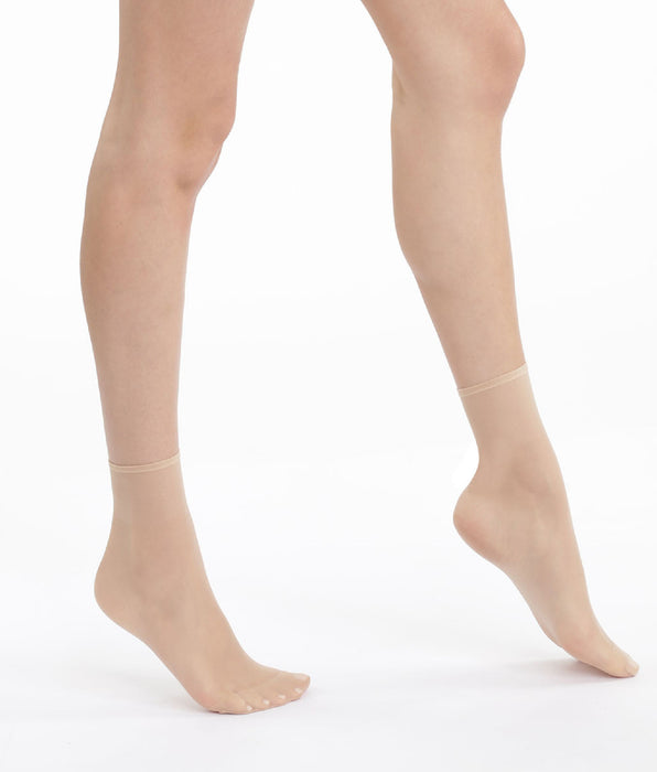 DIM Pack de 2 calcetines de media capri iridiscentes Sublim 14D