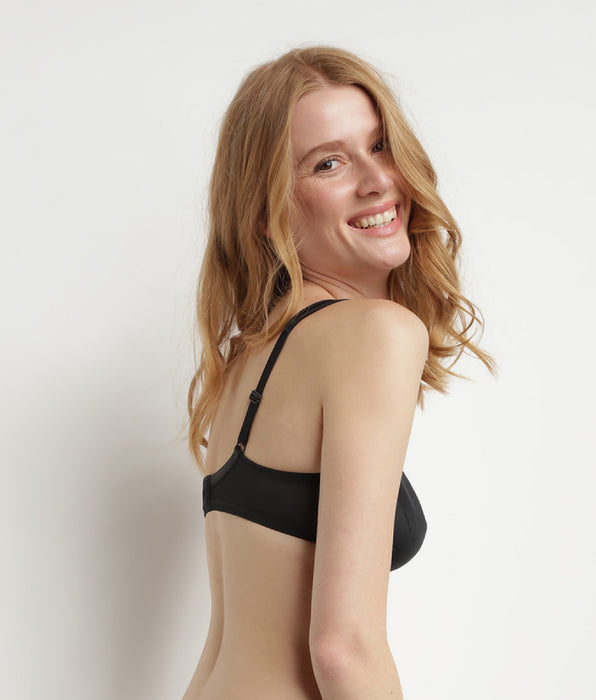 DIM Sujetador reductor con aros negro Generous Minimizer Dim
