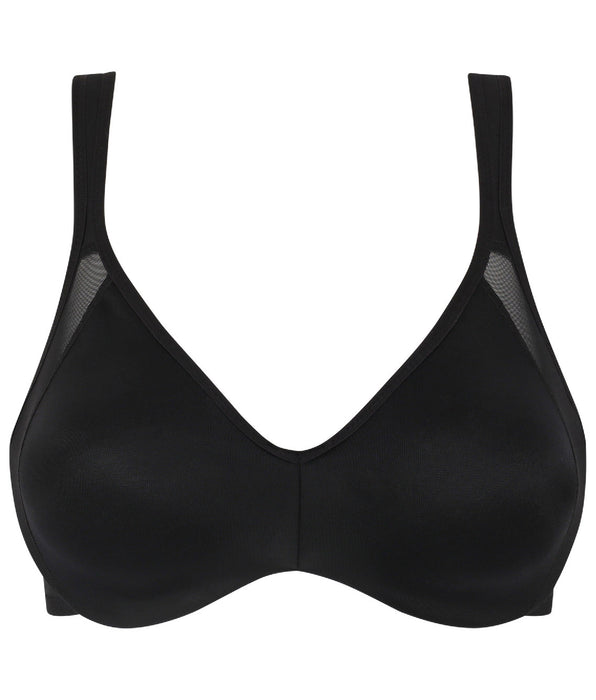 DIM Sujetador reductor con aros negro Generous Minimizer Dim