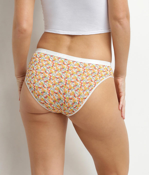 DIM Pack de 5 braguitas de mujer de algodón elástico con estampado liberty Les Pockets