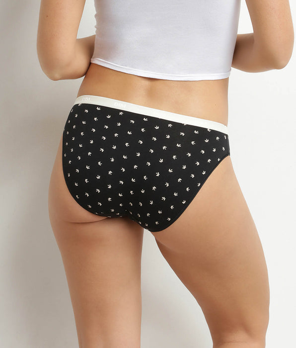 DIM Pack de 5 braguitas de mujer de algodón elástico con estampado tropical Les Pockets