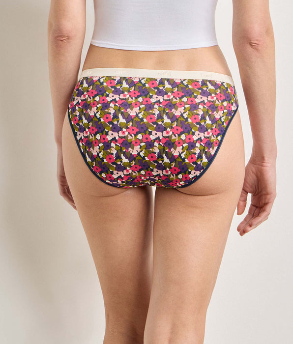 DIM Pack de 5 bragas éclat floral Les Pockets Coton