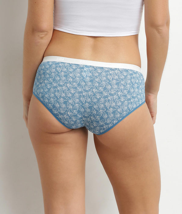 DIM Pack de 5 bóxers de mujer de algodón elástico con estampados marineros Les Pockets