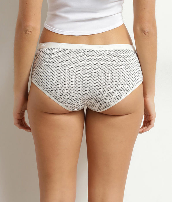 DIM Pack de 5 bóxers de mujer de algodón elástico con el logotipo de Dim Les Pockets