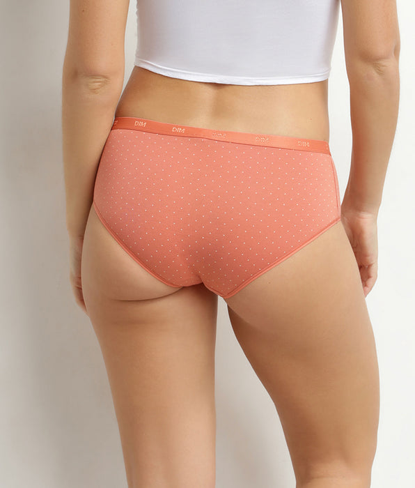 DIM Pack de 3 bóxers de mujer de algodón elástico con lunares Les Pockets