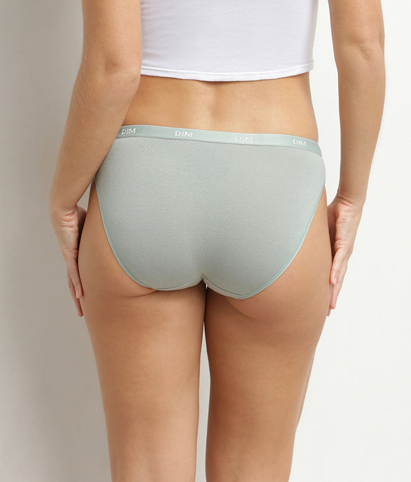 DIM Pack de 5 braguitas de mujer de algodón elástico terracota Les Pockets Ecodim