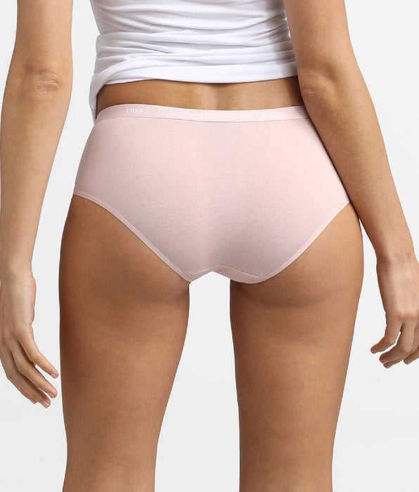 DIM Pack de 3 culottes de color visón/rosa/nácar Les Pockets de algodón