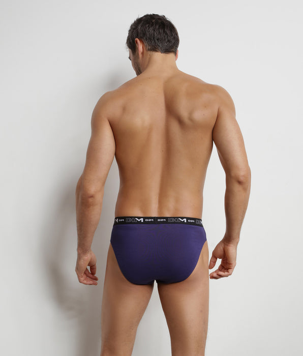 DIM Pack de 3 slips para hombre Glace Dim Coton Stretch