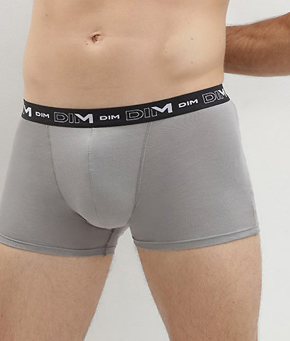 DIM Pack de 3 bóxers negro, gris y blanco de algodón elástico hombre