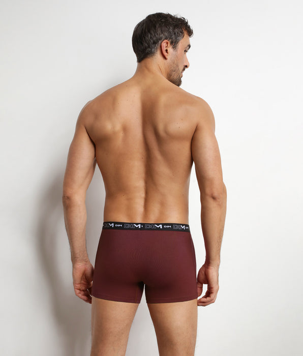 DIM Pack de 3 bóxers para hombre Cendre Dim Coton Stretch