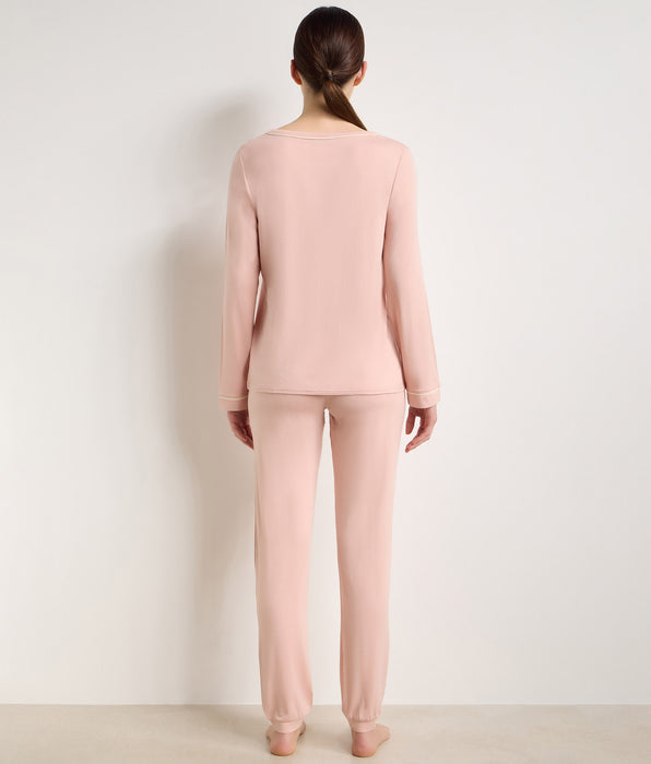 DIM Jogger de pijama rosa empolvado Soft Blush