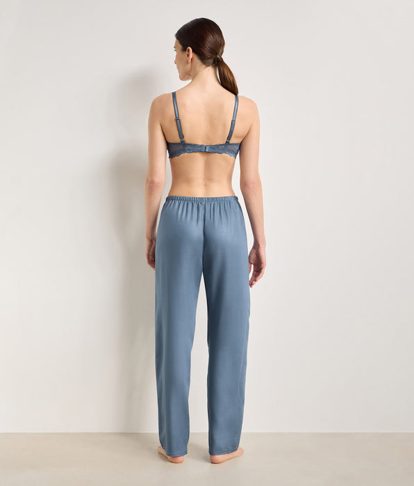 DIM Pantalón de pijama de twill azul empolvado Slow Days Fresh Vibes