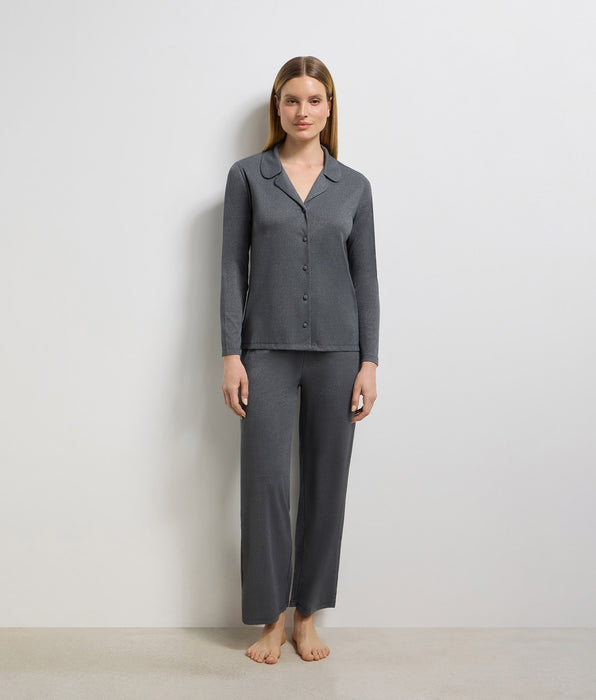 DIM Pantalón de mujer gris granito Precious Christmas