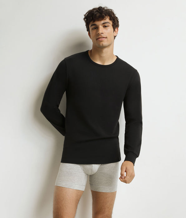 DIM Camiseta de hombre de algodón negro Dim Thermal