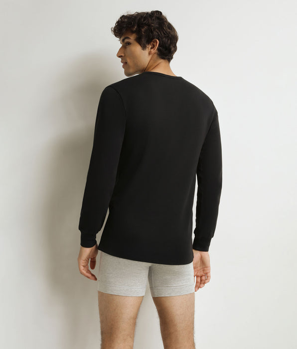 DIM Camiseta de hombre de algodón negro Dim Thermal