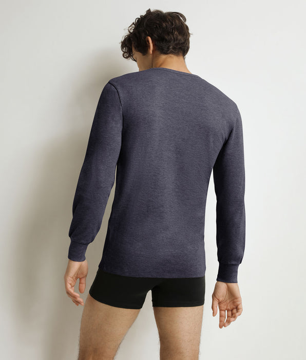 DIM Camiseta de hombre de algodón gris azulado Dim Thermal