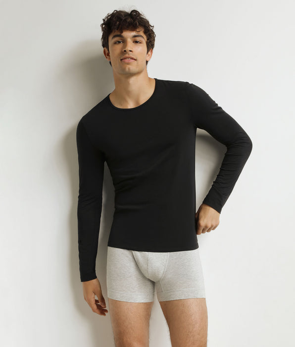 DIM Camiseta de manga larga para hombre Black Dim Thermal