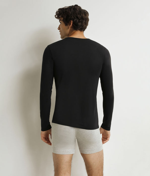 DIM Camiseta de manga larga para hombre Black Dim Thermal