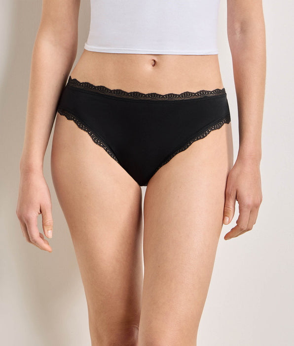 DIM Pack de 2 bragas negras Daily Coton Dentelle