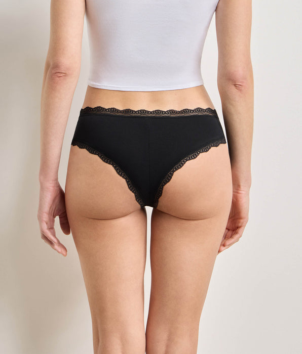 DIM Pack de 2 bragas negras Daily Coton Dentelle