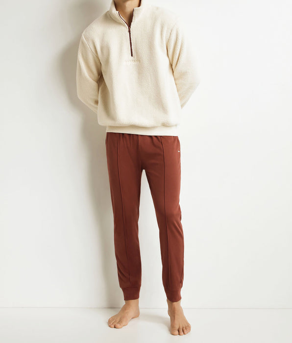 DIM Conjunto de pantalón de pijama para hombre Burdeos Dim