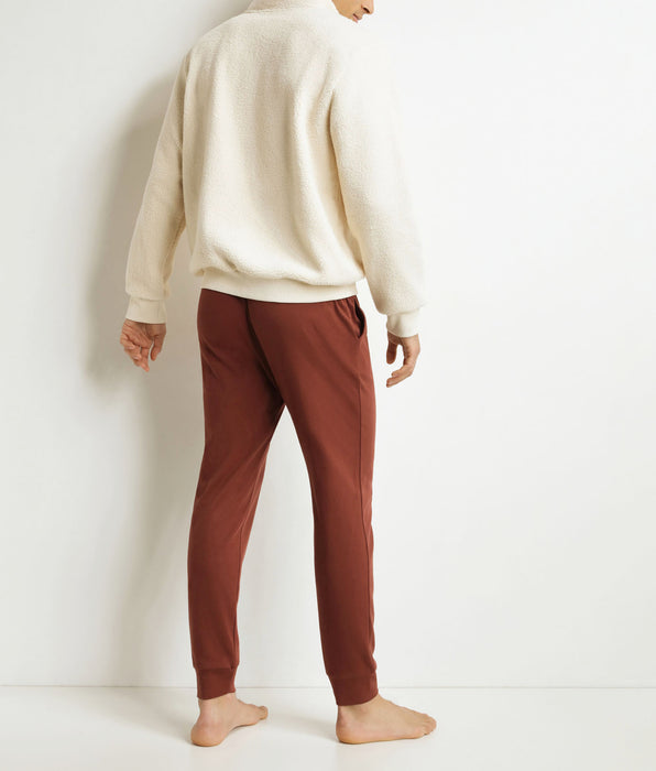 DIM Conjunto de pantalón de pijama para hombre Burdeos Dim