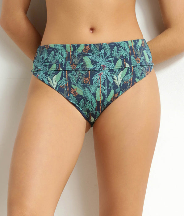 DIM Braguita de bañador de talle alto con estampado tropical Dim Swimwear