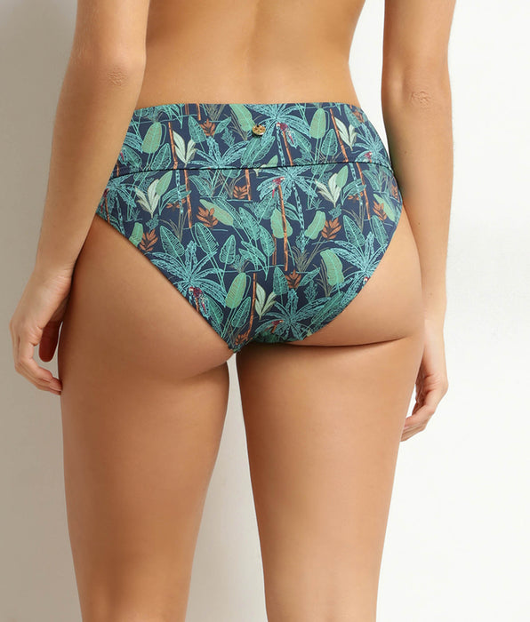 DIM Braguita de bañador de talle alto con estampado tropical Dim Swimwear