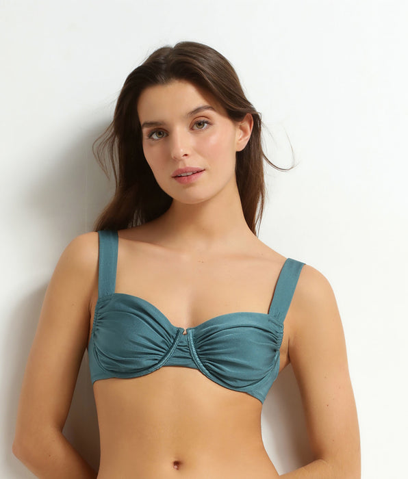 DIM Top de bañador con aros para mujer Émeraude Dim Swimwear