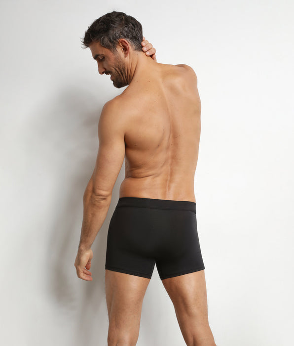 DIM bóxer de algodón modal negro Dim Gentleman
