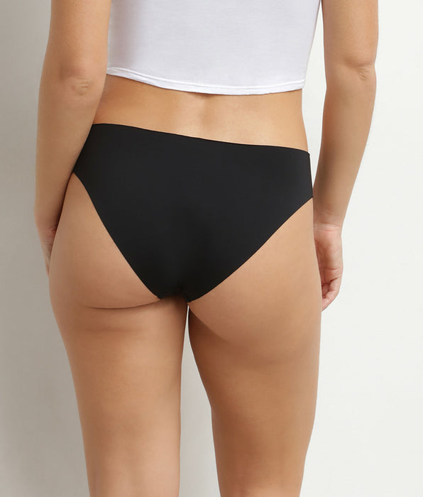 DIM Braguitas invisibles de microfibra para mujer Negro Dim