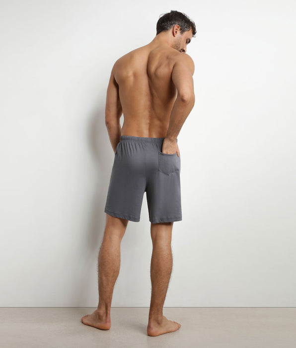 DIM Pijama corto de hombre en jersey gris oscuro Dim Nightwear
