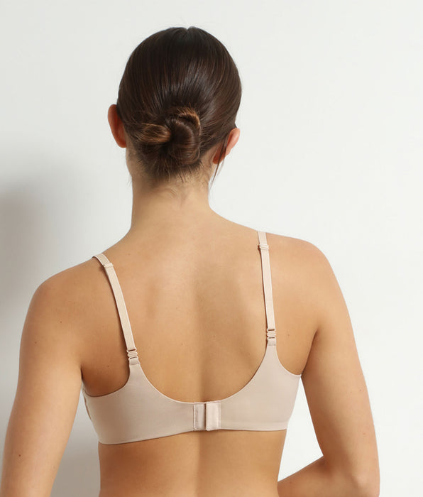 DIM Sujetador acolchado con aros de microfibra Nude Dim Invisible