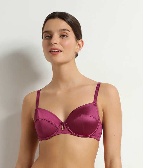 DIM Sujetador balconette con aros Fruits des bois Silk Radiance